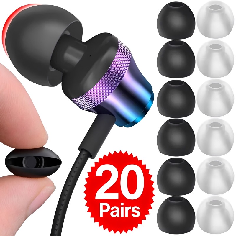 Headphone Parts - 1-20 Pares de Almofadas de Silicone