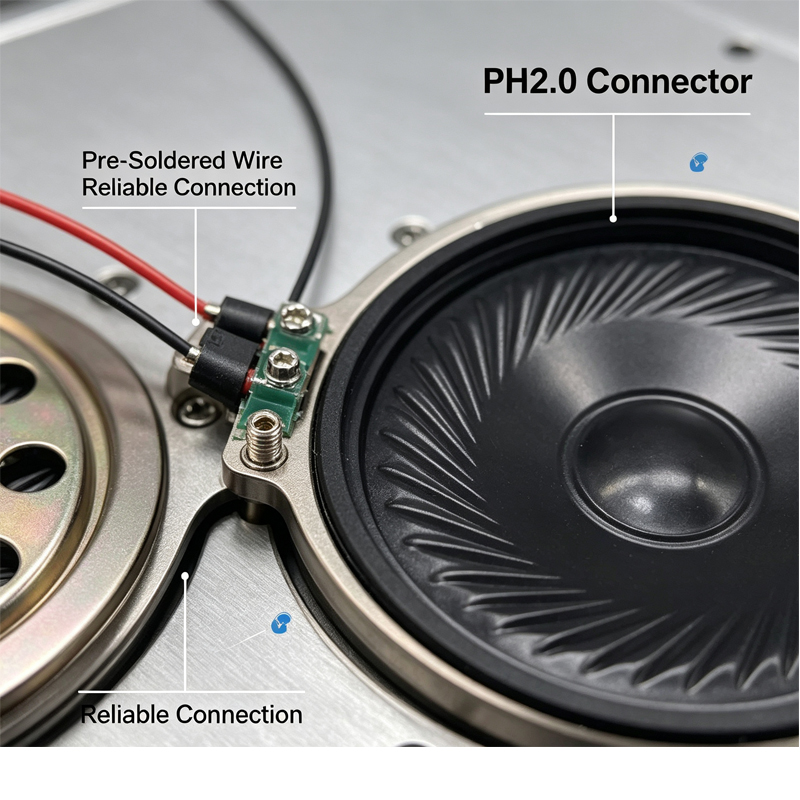 Speaker Terminal - 2 peças de alto-falante ultra-fino novo,