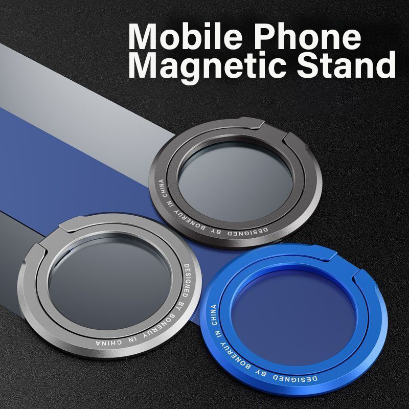 Knob Aluminum - Suporte Magnético para Telefone com Anel