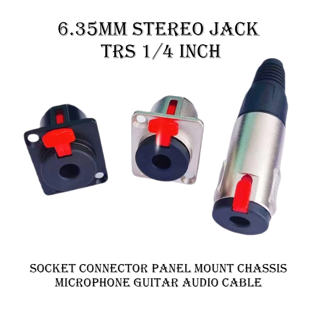 Trs Cable - 1 Peça Conector Fêmea Estéreo TRS