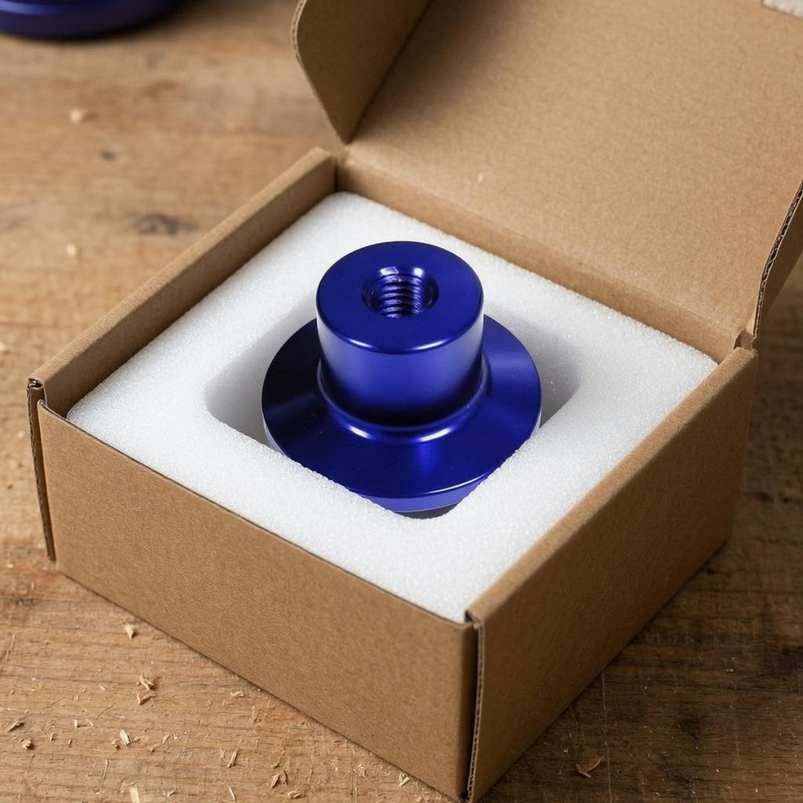 Knob Aluminum - Botão de Alumínio Liso Anodizado com