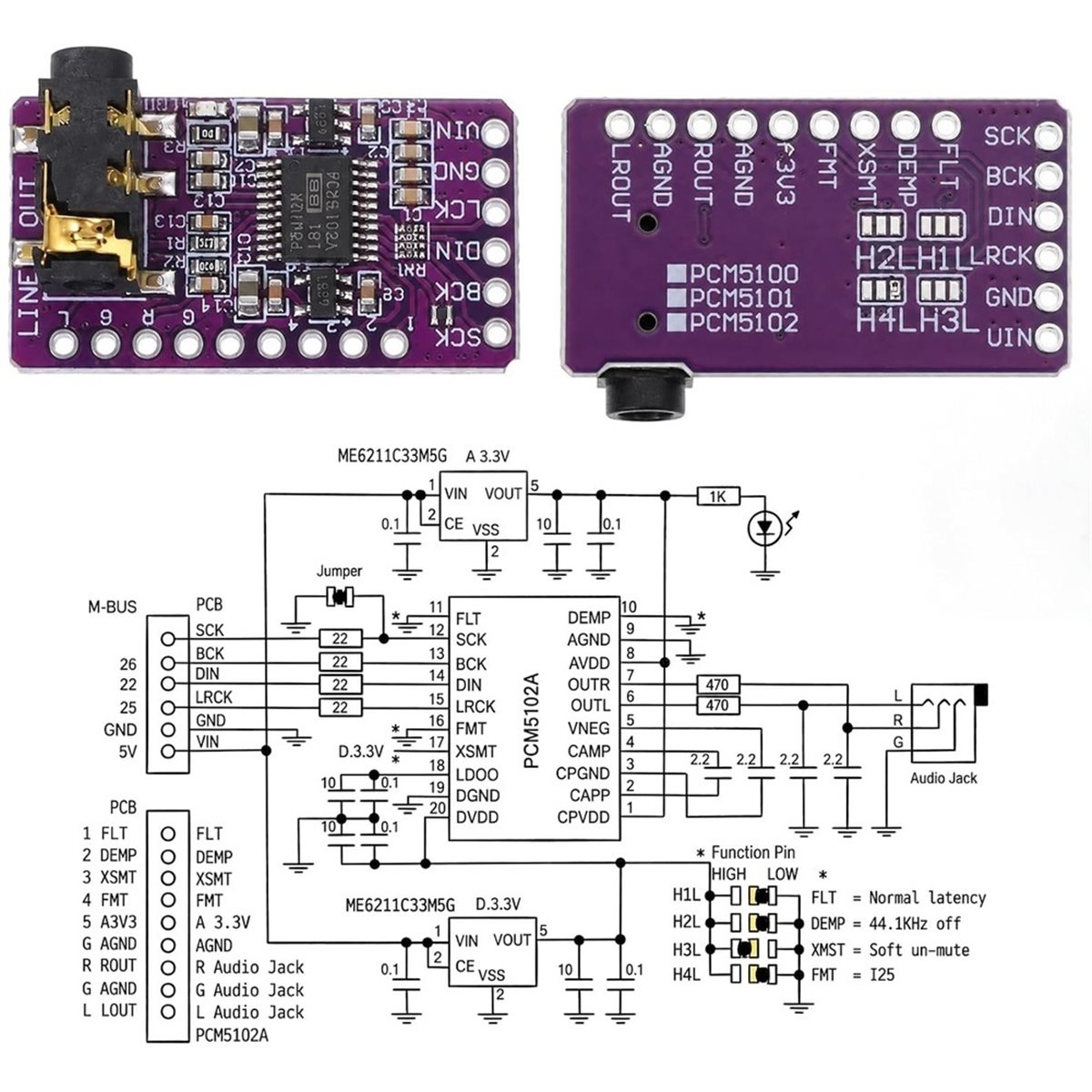 2 unidades de módulo decodific - Pcm5102 avaliação e preço