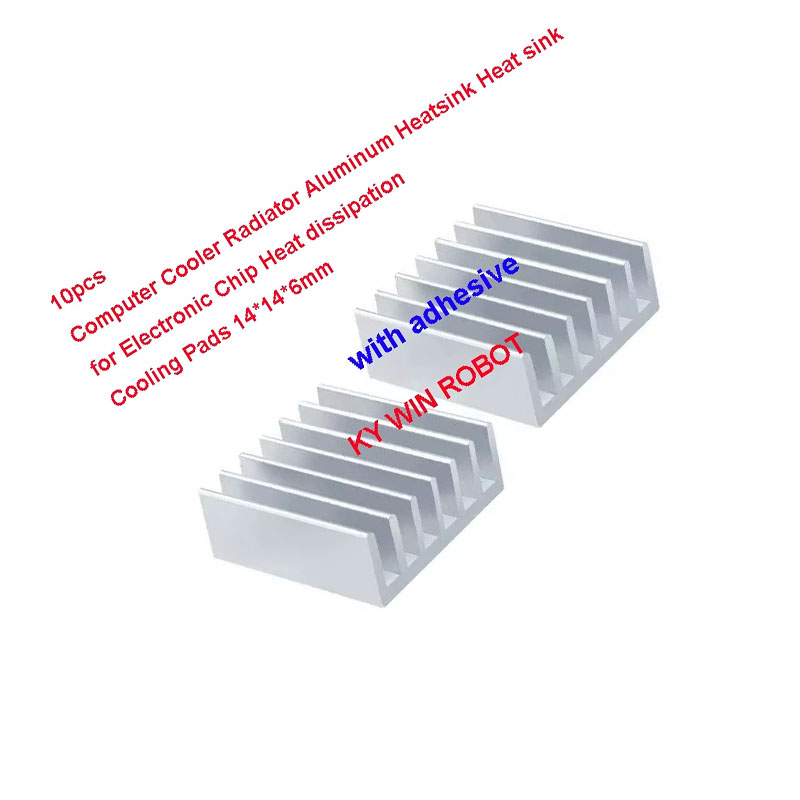 10 Peças Mini Dissipador de Ca - Heatsink Aluminum avaliação e preço