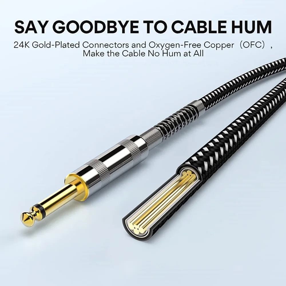 Cabos de áudio trs de 6.35mm,  - Trs Cable avaliação e preço