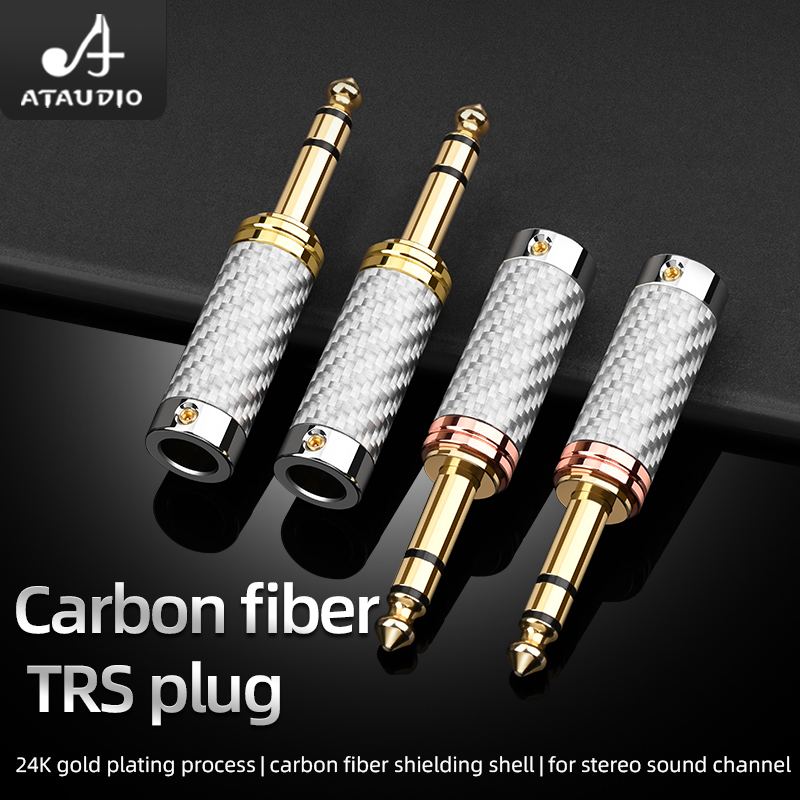 ATAUDIO 4 PCS 6.5mm Plug Fibra - Trs Cable avaliação e preço