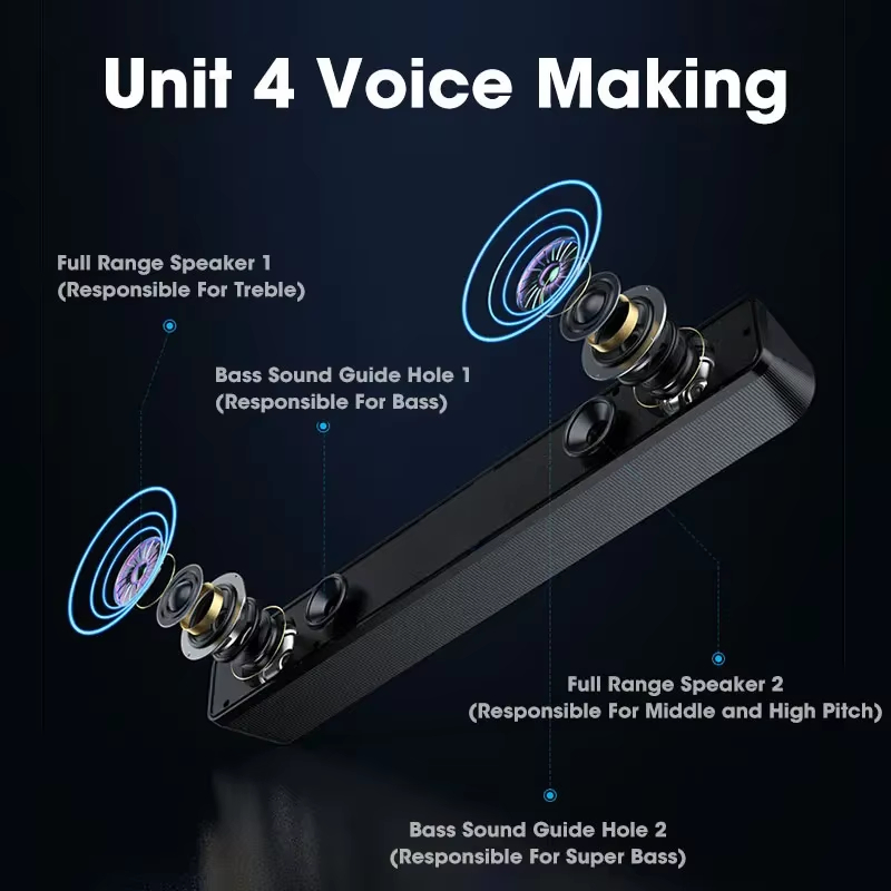 Soundbar Bluetooth para TV, Co - Speaker Driver avaliação e preço
