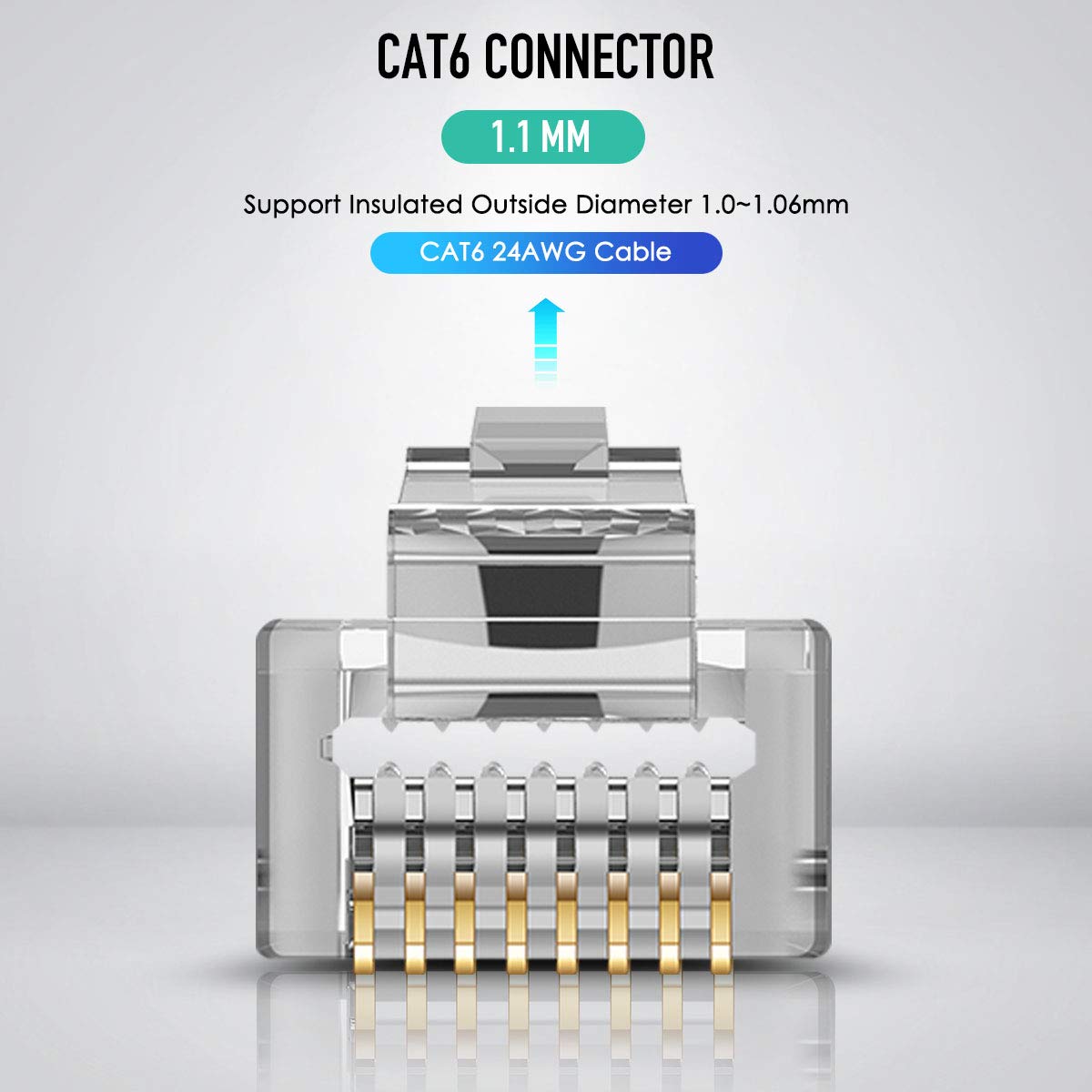 ZoeRax 100pcs Conectores de pa - Rj45 Jack avaliação e preço