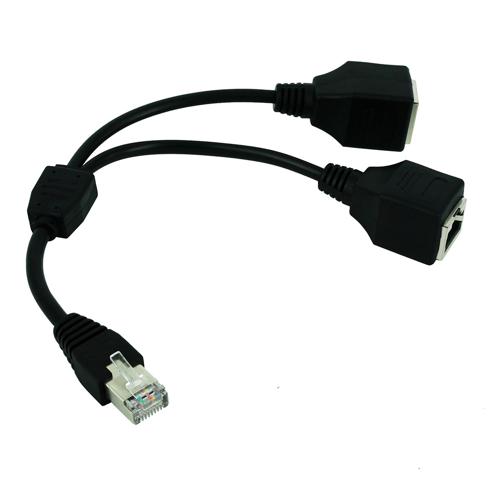 Rj45 1 macho para 2 fêmea cabo - Rj45 Jack avaliação e preço