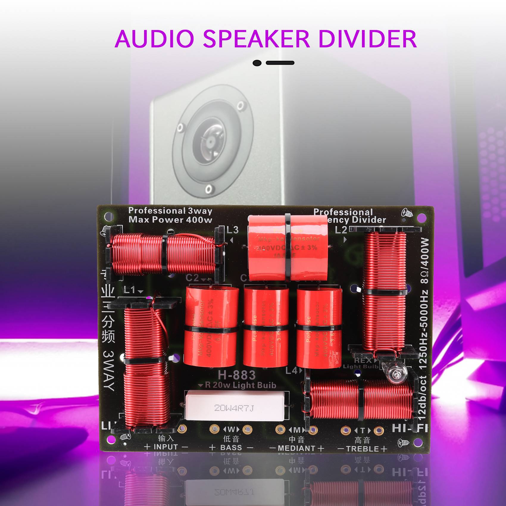 Excelente-400W Divisor Crossov - Speaker Crossover avaliação e preço