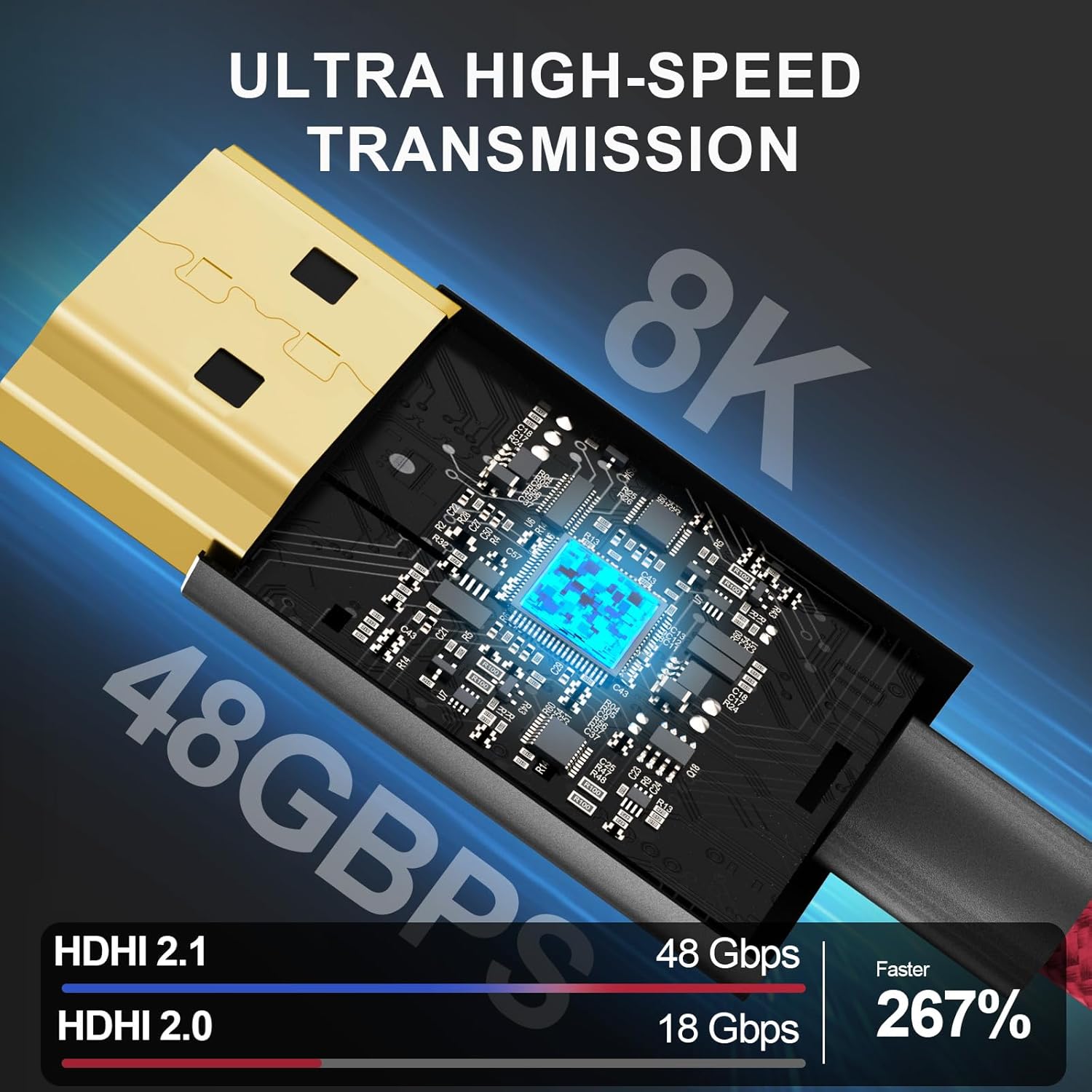 Cabo Micro-HDMI 2.1 para HDMI  - Mdi Cable avaliação e preço