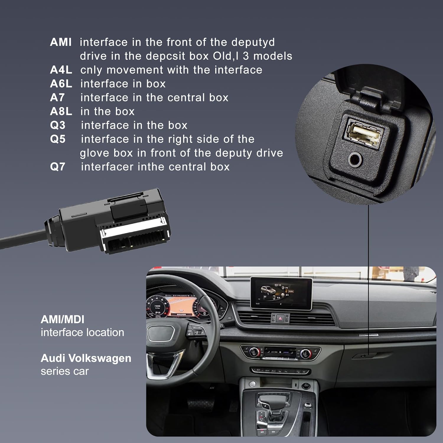 Cabo USB-C para AMI MMI Aux pa - Mdi Cable avaliação e preço