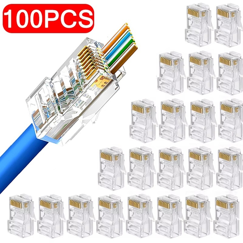 100 Conectores de Rede RJ45 Ca - Rj45 Jack avaliação e preço