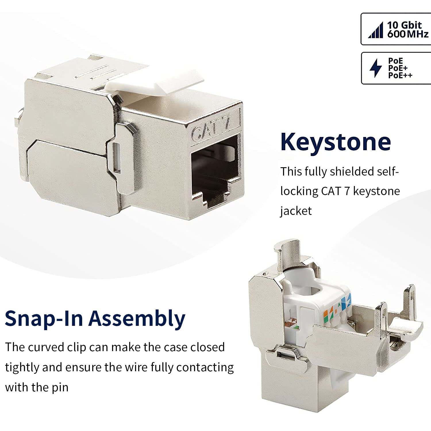 Zoerax cat6a cat7 keystone jac - Rj45 Jack avaliação e preço